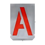 Stencil sæt med bogstaver A-Z+& med 120 mm tegnhøjde (27 dele)